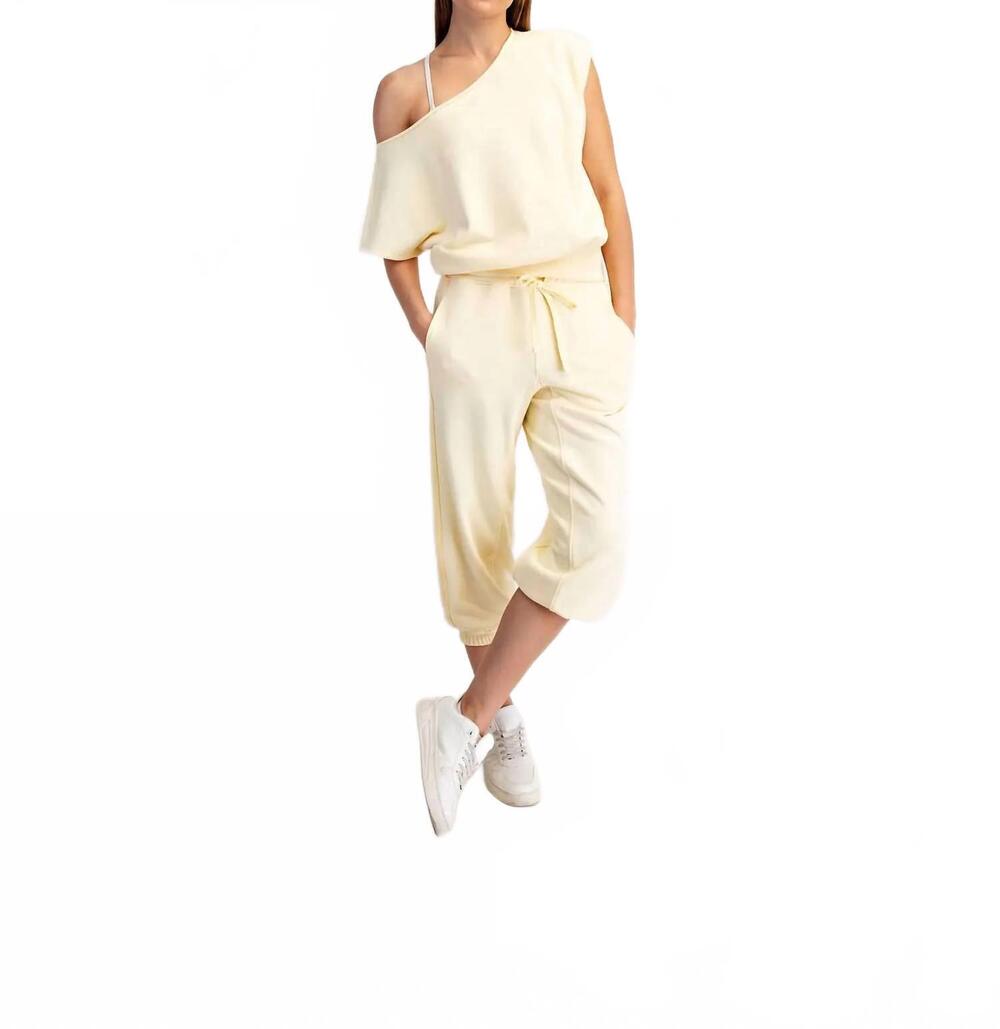 NEW RAE MODE french terry top and jogger set in lemonilla